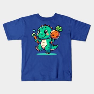 Story Dino Behind Candy Carrot Kids T-Shirt